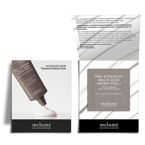 Load image 1 in gallery view. image packshot pro-strength multi-acid micro peel sachet opened and closed