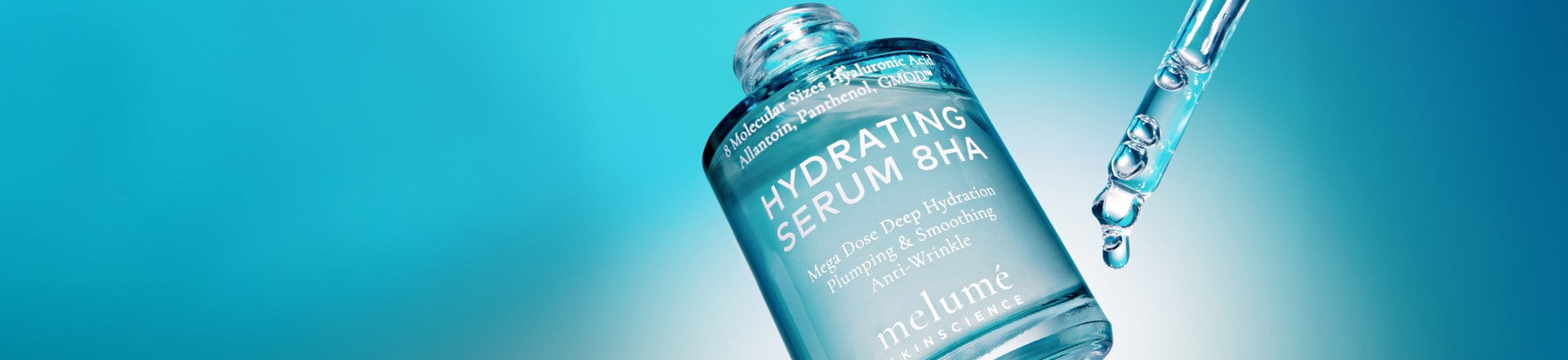 image open hydrating serum 8HA bottle for landing page